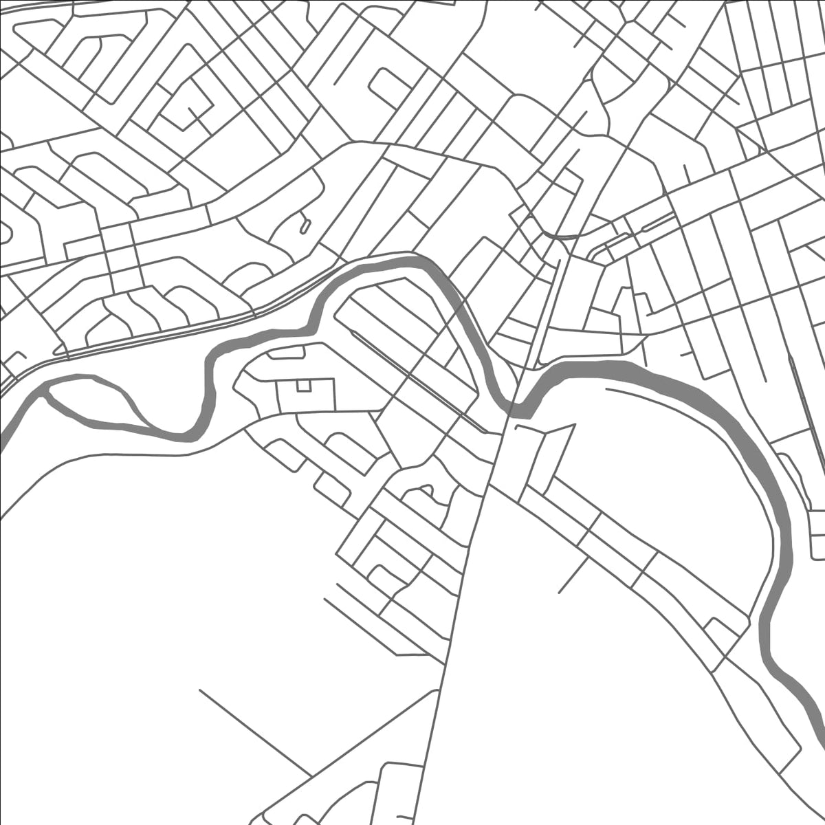 ROAD MAP OF VICTORIAVILLE, CANADA BY MAPBAKES