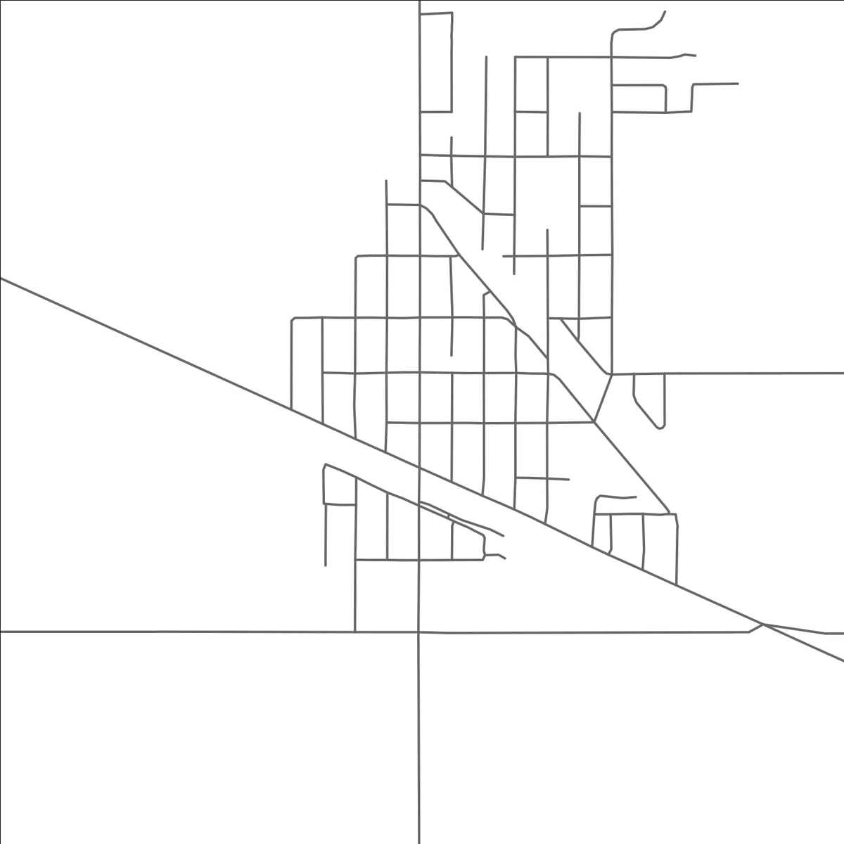 ROAD MAP OF WADENA, CANADA BY MAPBAKES