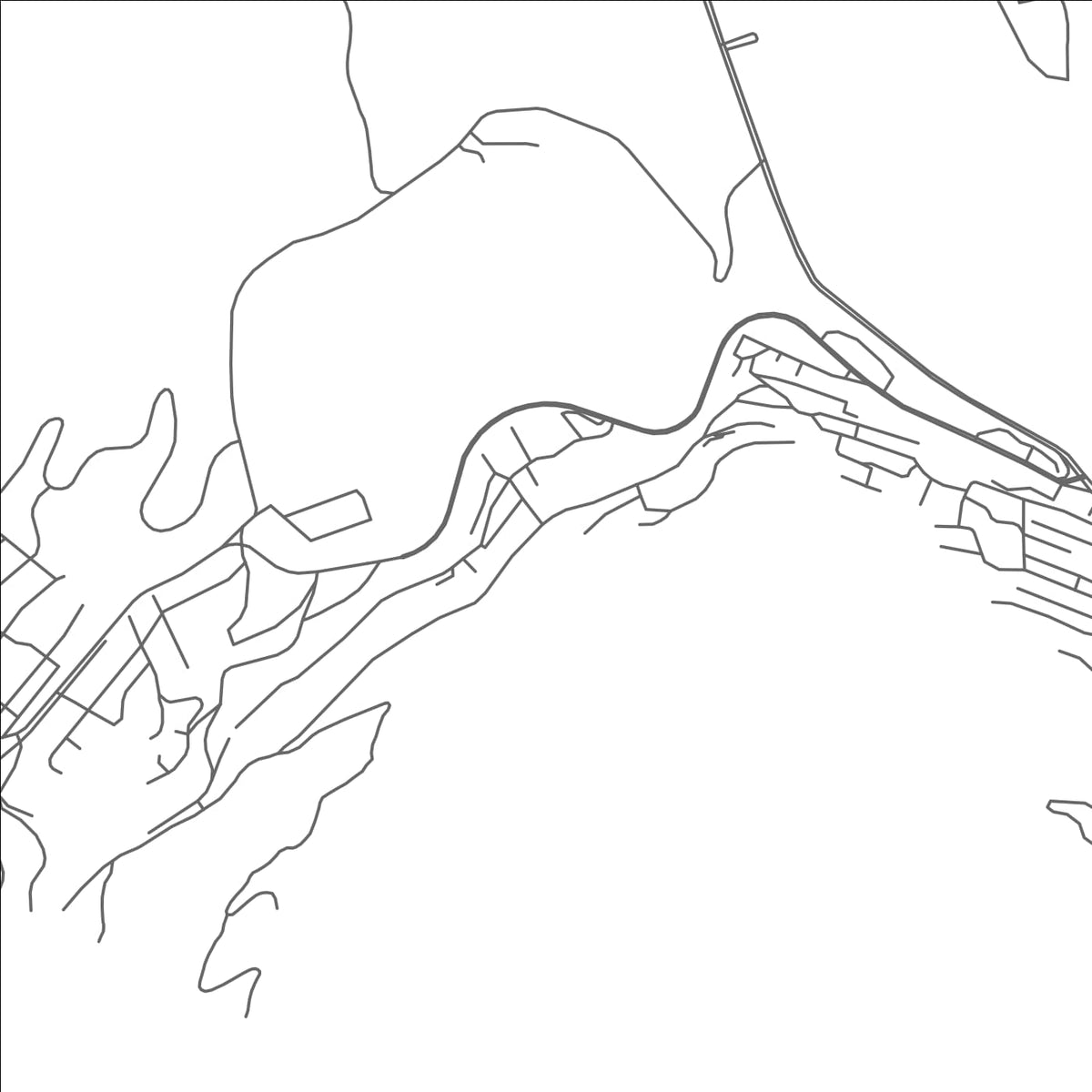 ROAD MAP OF WARFIELD, CANADA BY MAPBAKES