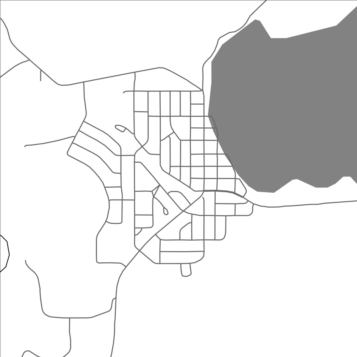 ROAD MAP OF WAWA, CANADA BY MAPBAKES
