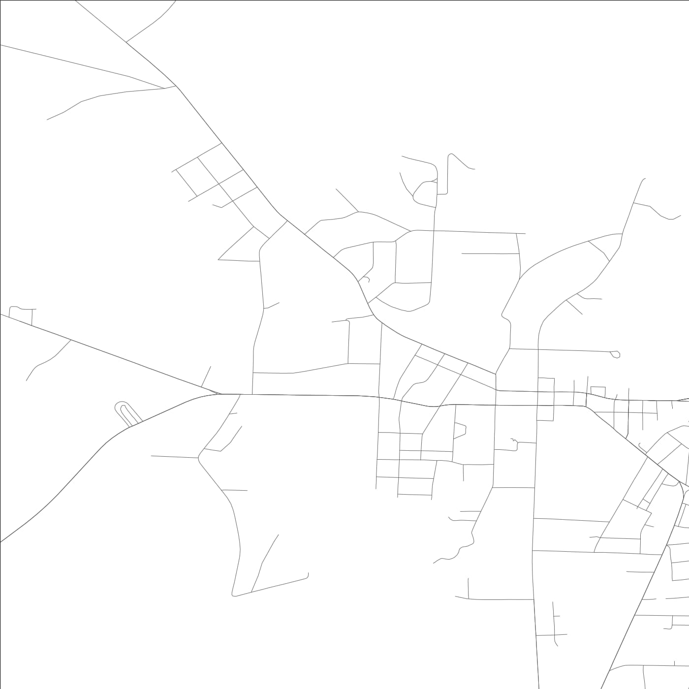 ROAD MAP OF EUTAW, ALABAMA BY MAPBAKES