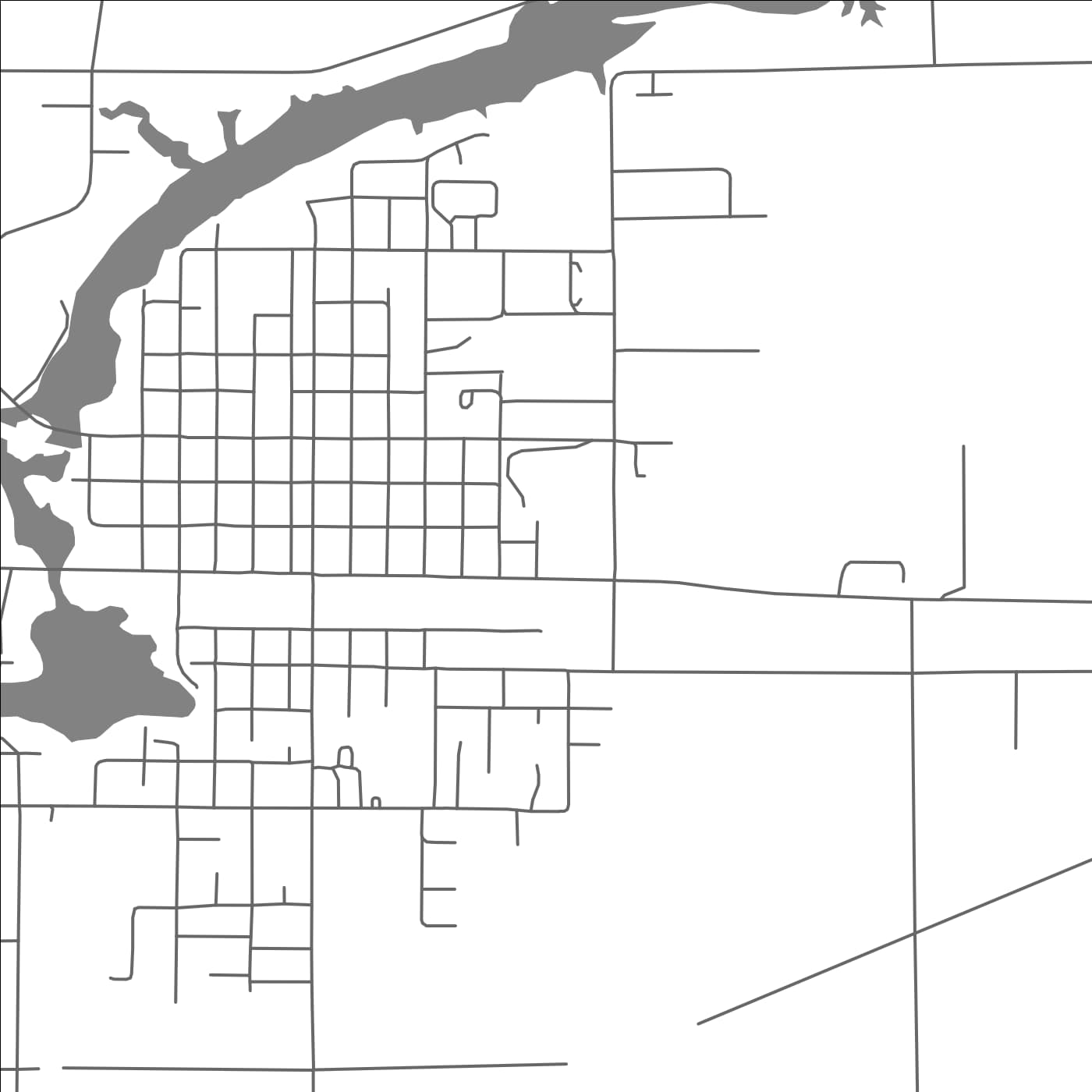 ROAD MAP OF WEST NIPISSING NIPISSING OUEST, CANADA BY MAPBAKES