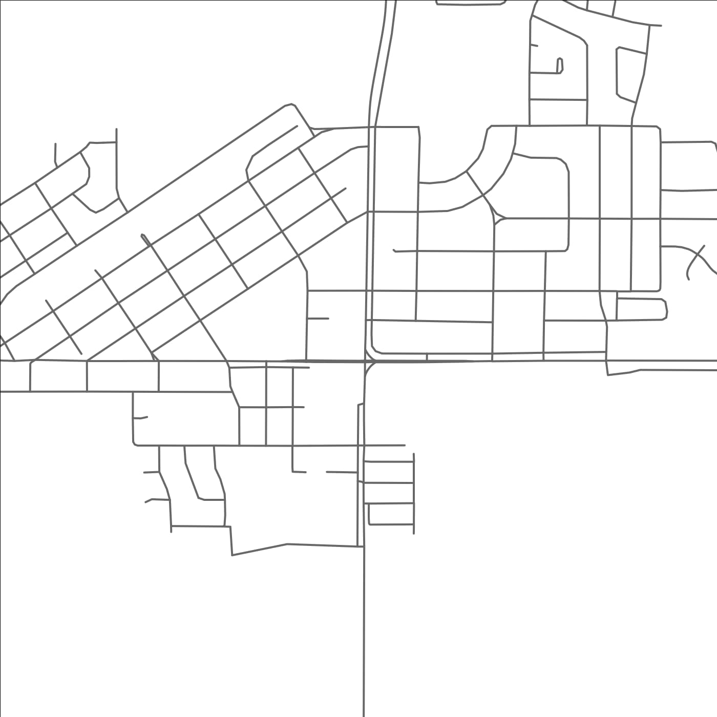 ROAD MAP OF WESTLOCK, CANADA BY MAPBAKES