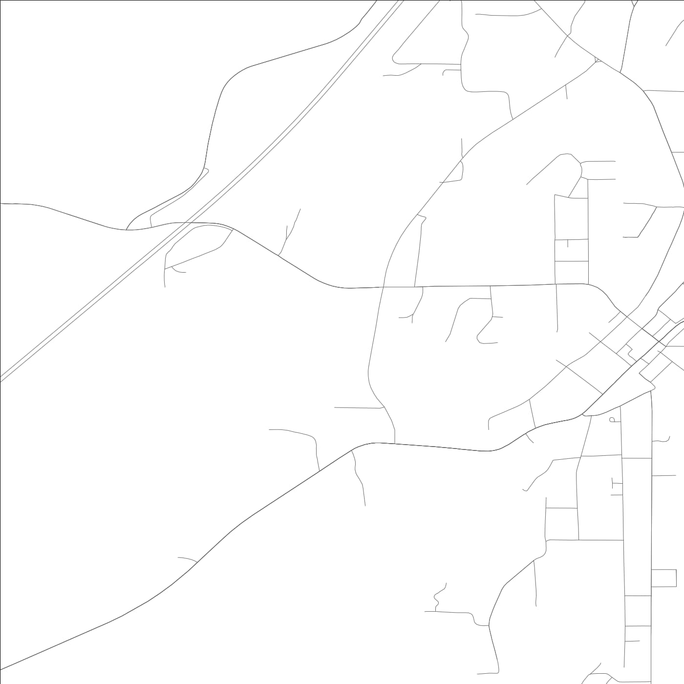 ROAD MAP OF EVERGREEN, ALABAMA BY MAPBAKES
