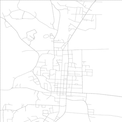 ROAD MAP OF FAYETTE, ALABAMA BY MAPBAKES