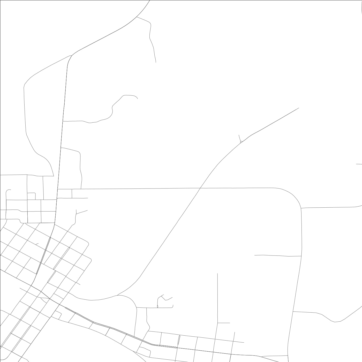 ROAD MAP OF FLORALA, ALABAMA BY MAPBAKES