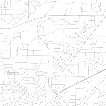 ROAD MAP OF FLORENCE, ALABAMA BY MAPBAKES