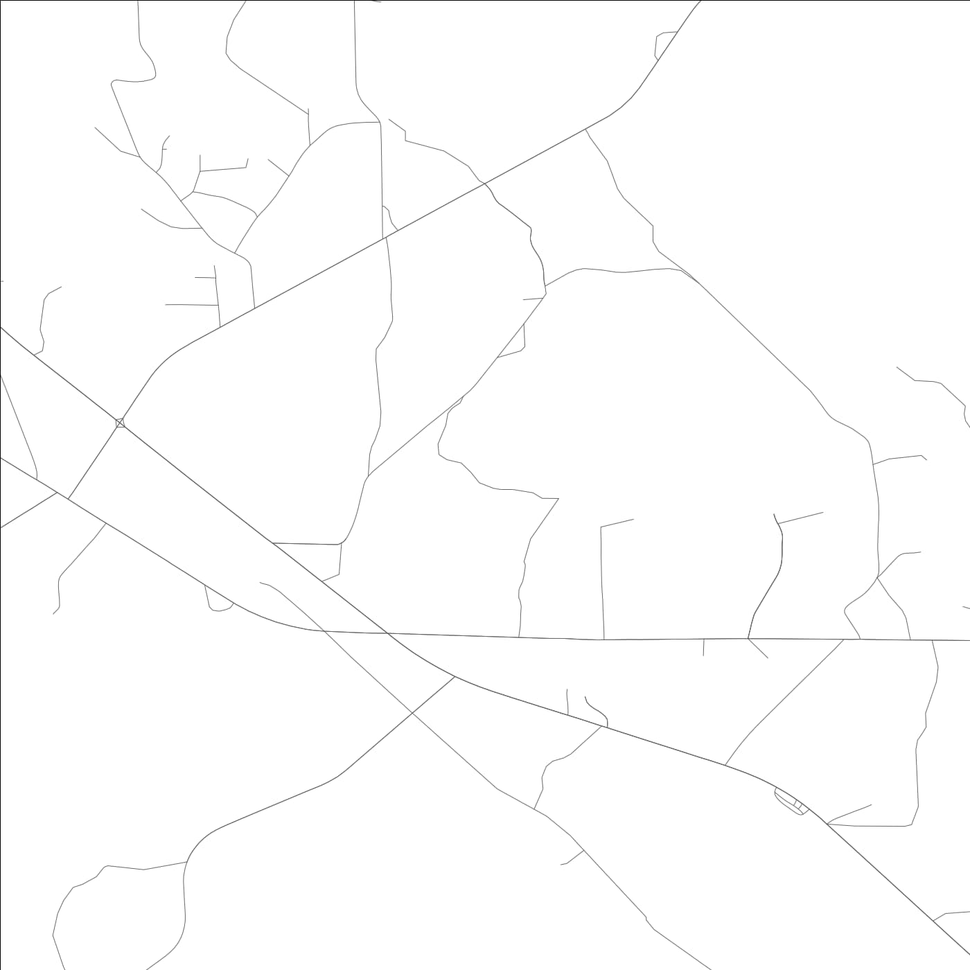 ROAD MAP OF FORKLAND, ALABAMA BY MAPBAKES