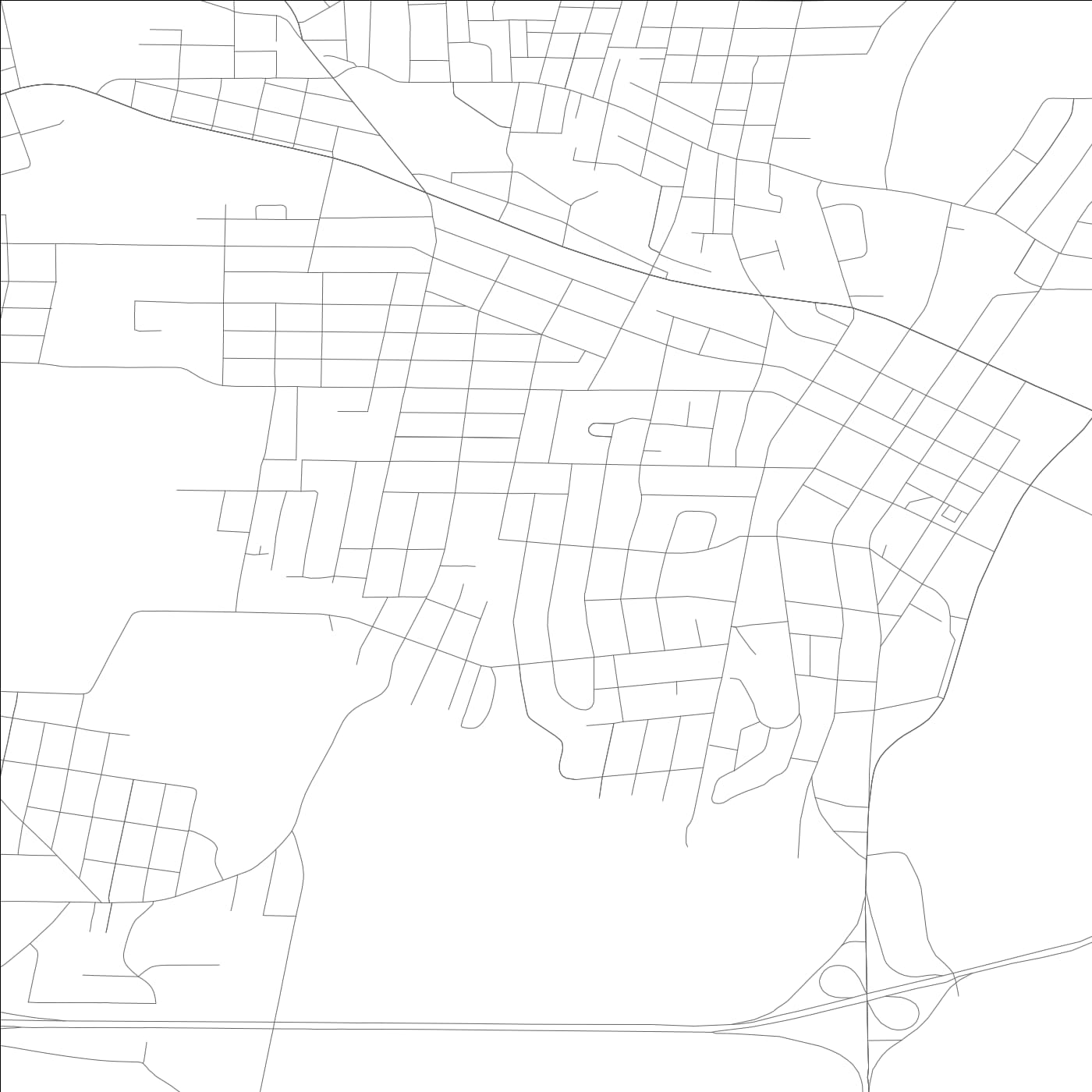 ROAD MAP OF GADSDEN, ALABAMA BY MAPBAKES