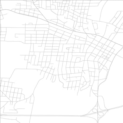 ROAD MAP OF GADSDEN, ALABAMA BY MAPBAKES