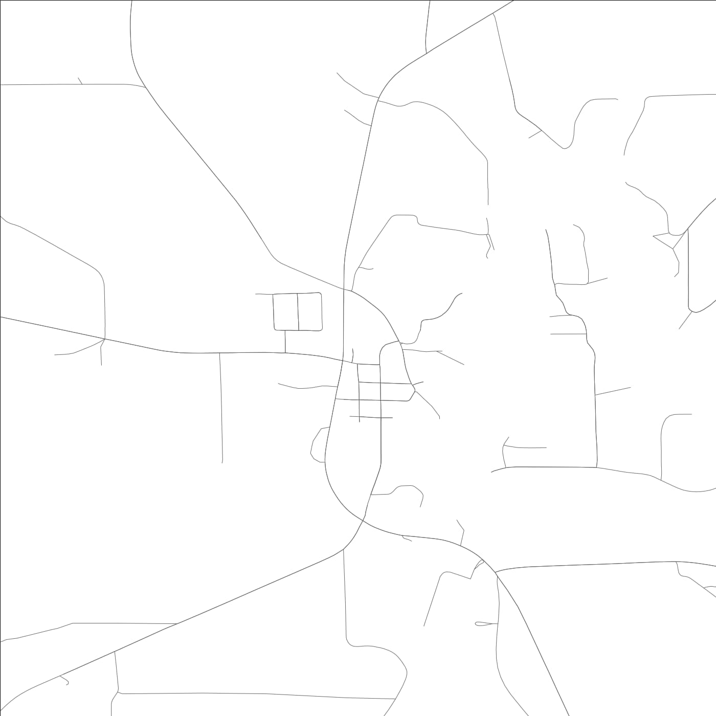 ROAD MAP OF GANTT, ALABAMA BY MAPBAKES