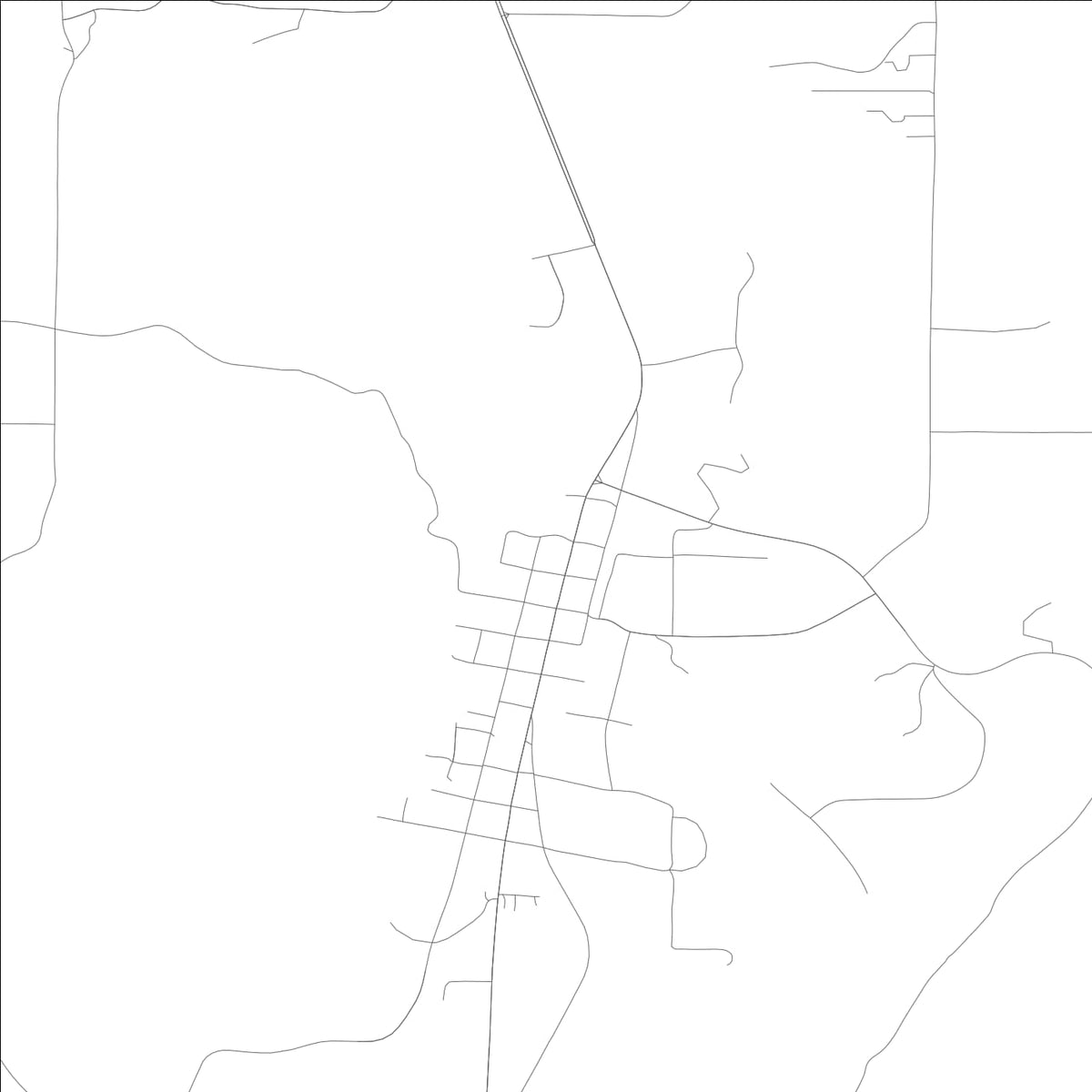 ROAD MAP OF GARDEN CITY, ALABAMA BY MAPBAKES