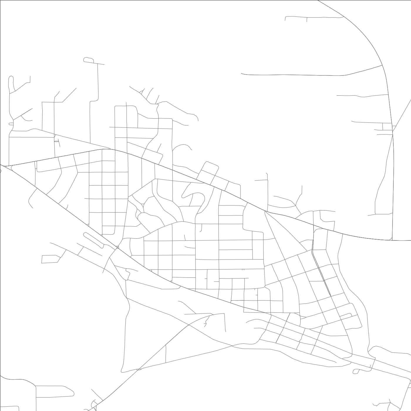 ROAD MAP OF GENEVA, ALABAMA BY MAPBAKES