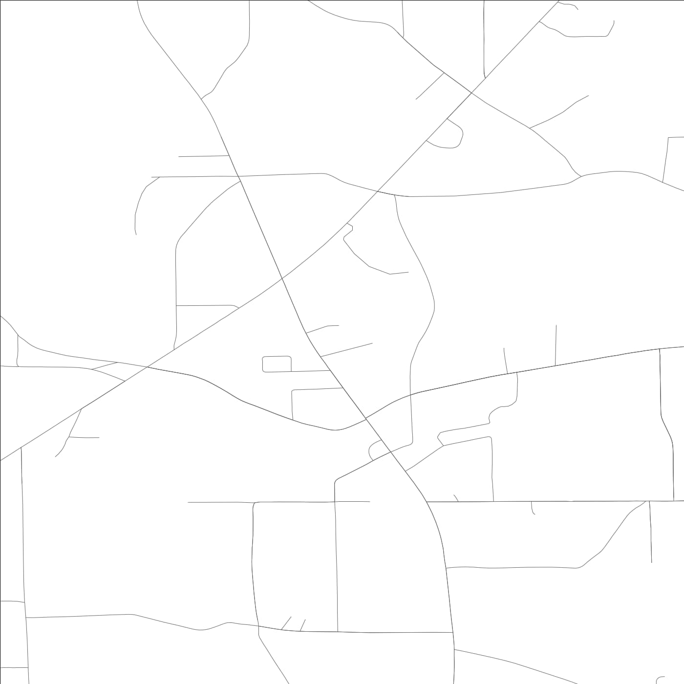 ROAD MAP OF GERALDINE, ALABAMA BY MAPBAKES