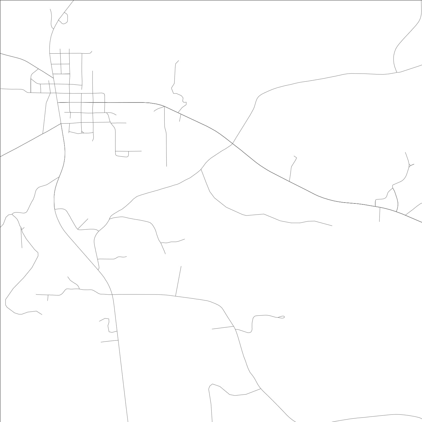ROAD MAP OF GILBERTOWN, ALABAMA BY MAPBAKES