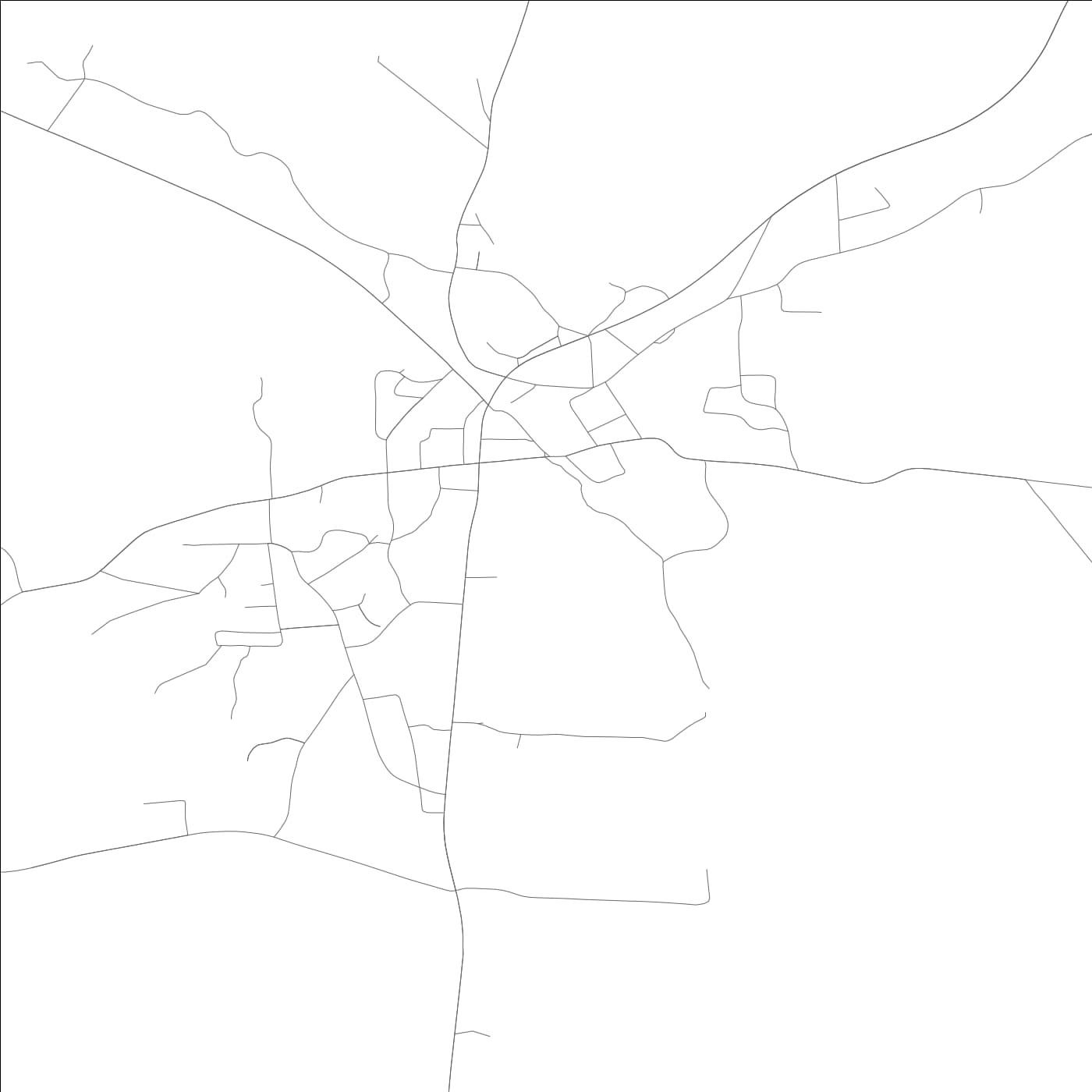 ROAD MAP OF GOODWATER, ALABAMA BY MAPBAKES