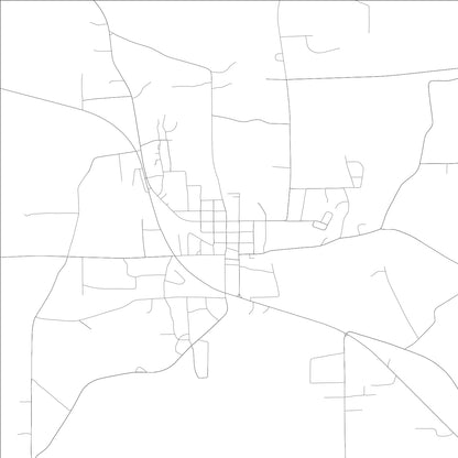 ROAD MAP OF GORDO, ALABAMA BY MAPBAKES