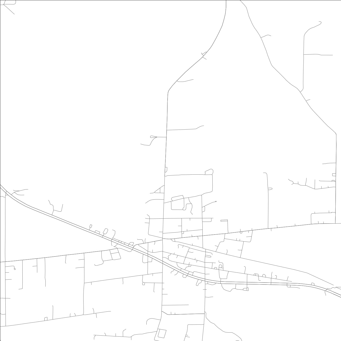 ROAD MAP OF GURLEY, ALABAMA BY MAPBAKES