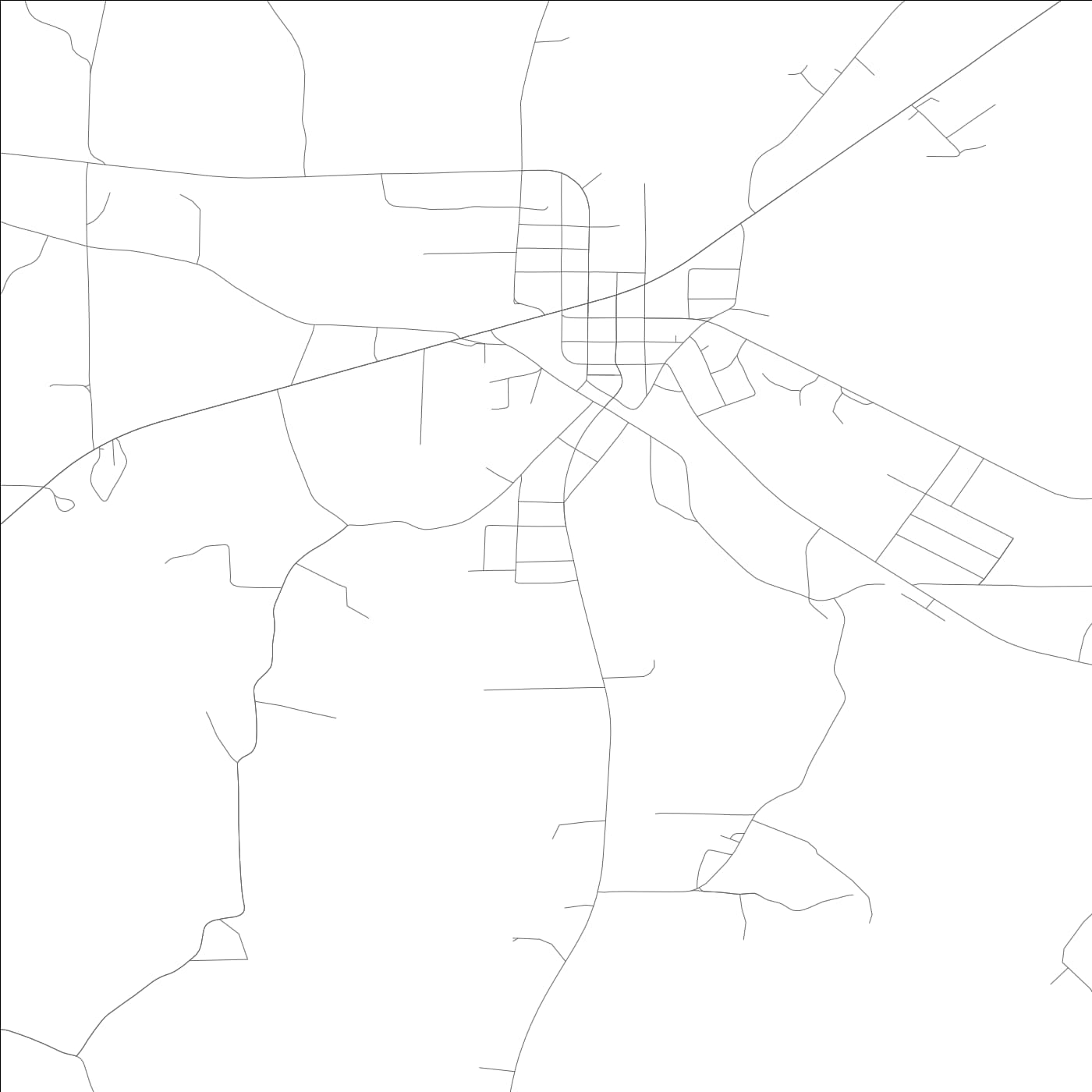 ROAD MAP OF HACKLEBURG, ALABAMA BY MAPBAKES