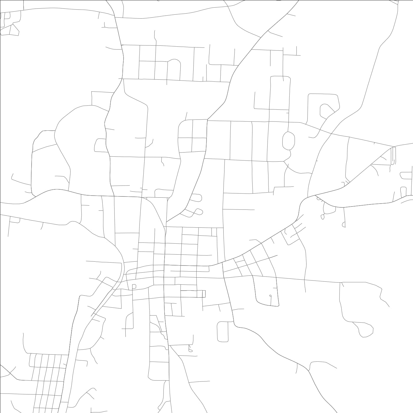 ROAD MAP OF HALEYVILLE, ALABAMA BY MAPBAKES