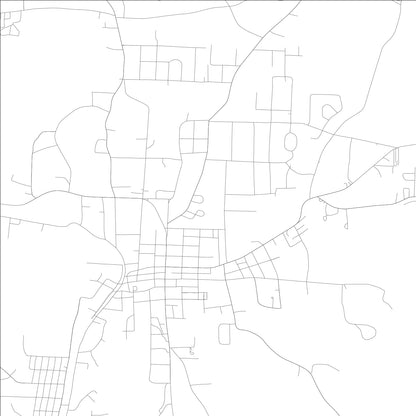 ROAD MAP OF HALEYVILLE, ALABAMA BY MAPBAKES