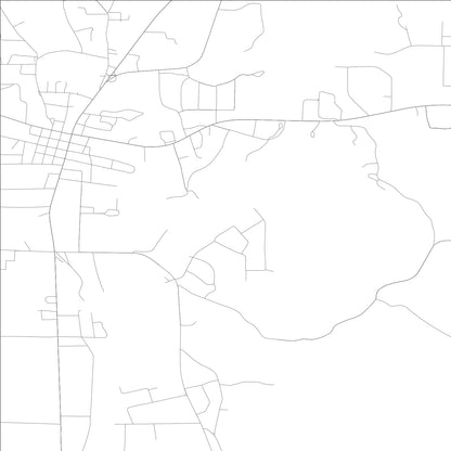 ROAD MAP OF HAMILTON, ALABAMA BY MAPBAKES