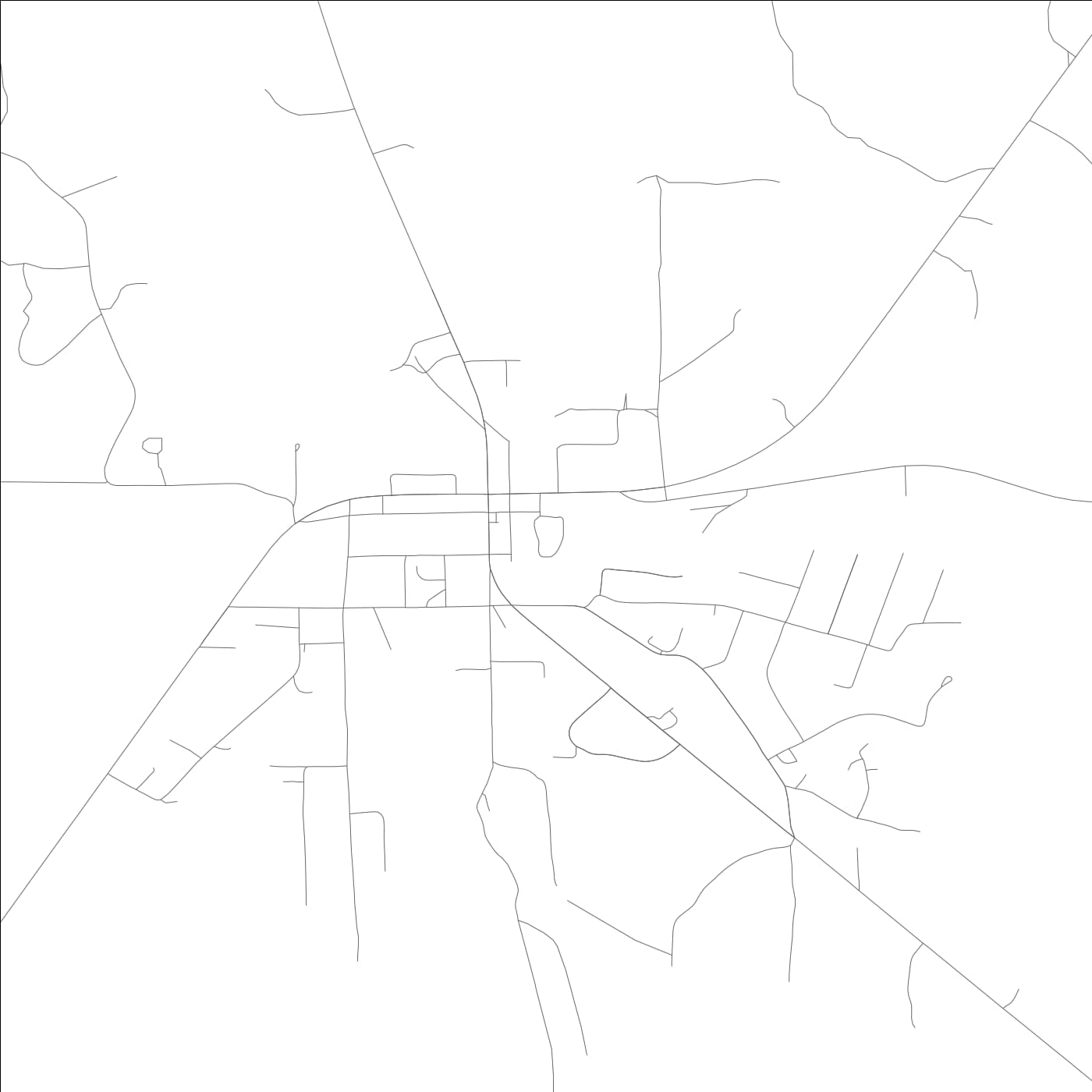 ROAD MAP OF HAYNEVILLE, ALABAMA BY MAPBAKES