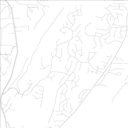 ROAD MAP OF HIGHLAND LAKES, ALABAMA BY MAPBAKES