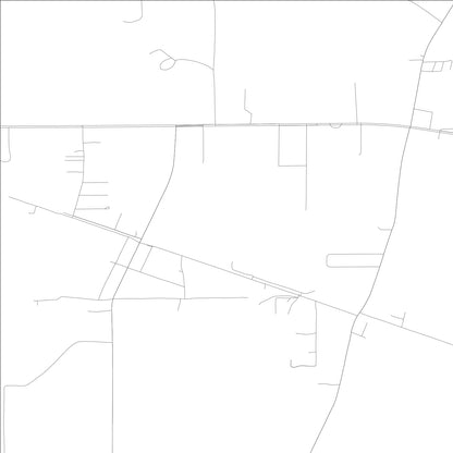 ROAD MAP OF HILLSBORO, ALABAMA BY MAPBAKES