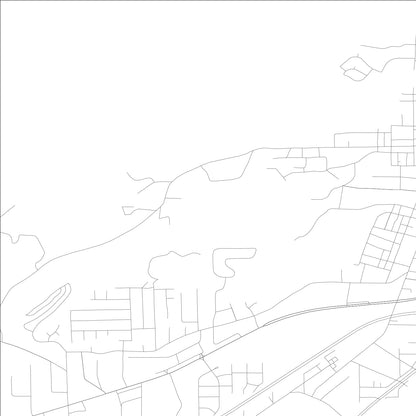 ROAD MAP OF HOBSON CITY, ALABAMA BY MAPBAKES