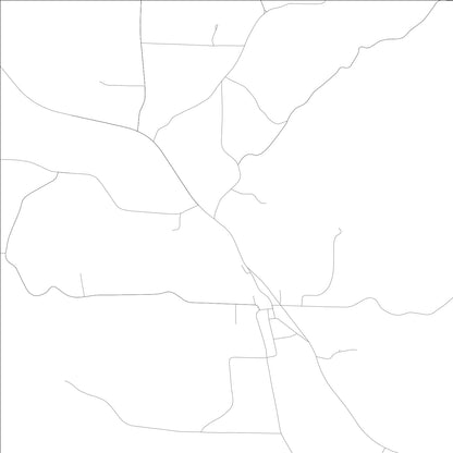 ROAD MAP OF HODGES, ALABAMA BY MAPBAKES