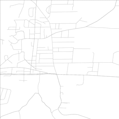 ROAD MAP OF HOKES BLUFF, ALABAMA BY MAPBAKES