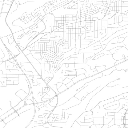 ROAD MAP OF HOMEWOOD, ALABAMA BY MAPBAKES