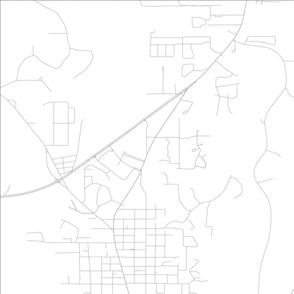 ROAD MAP OF JACKSON, ALABAMA BY MAPBAKES