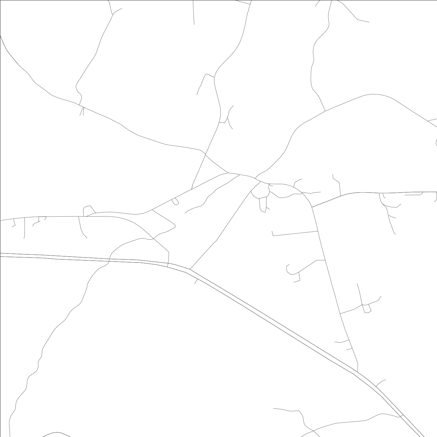 ROAD MAP OF JACKSONS GAP, ALABAMA BY MAPBAKES