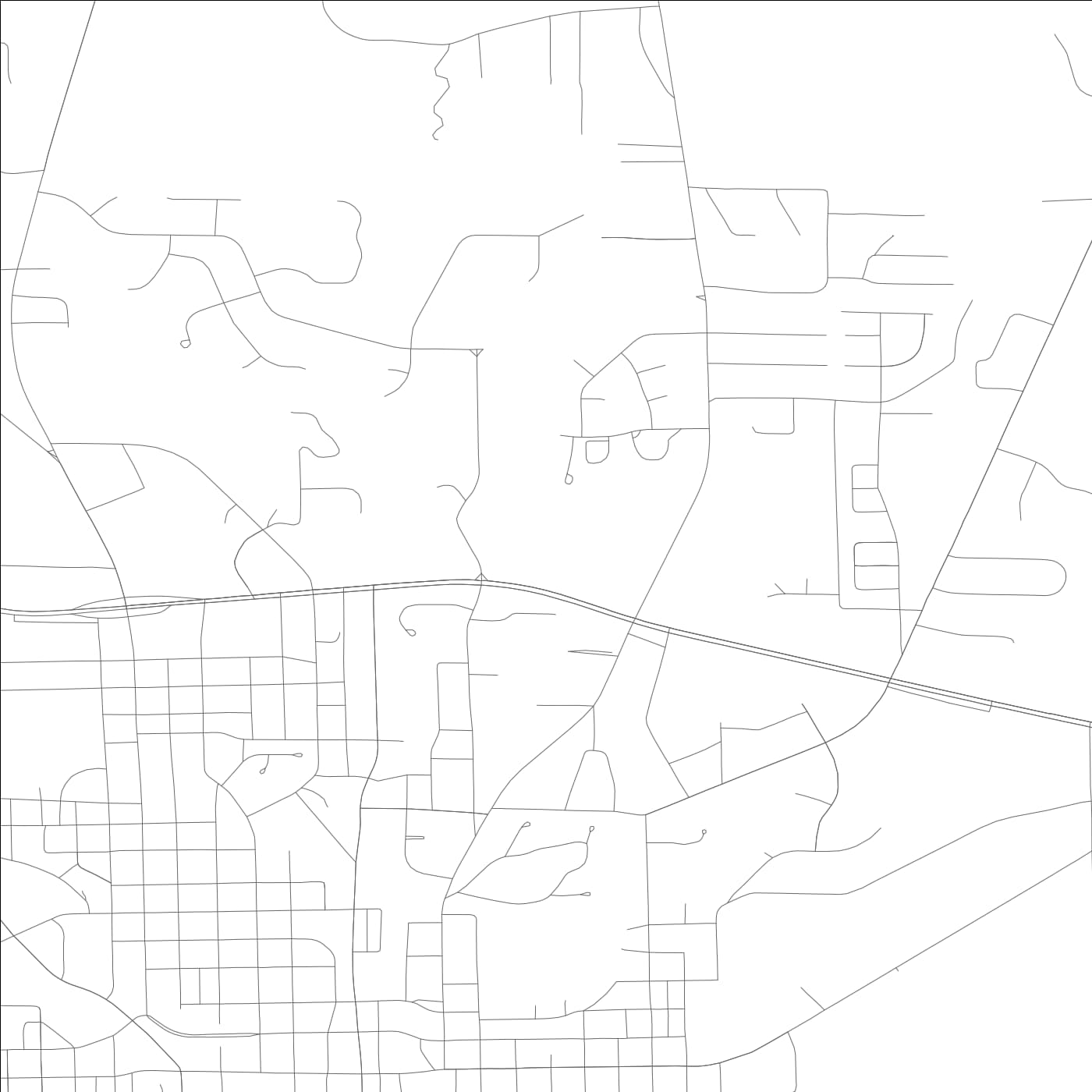 ROAD MAP OF JASPER, ALABAMA BY MAPBAKES