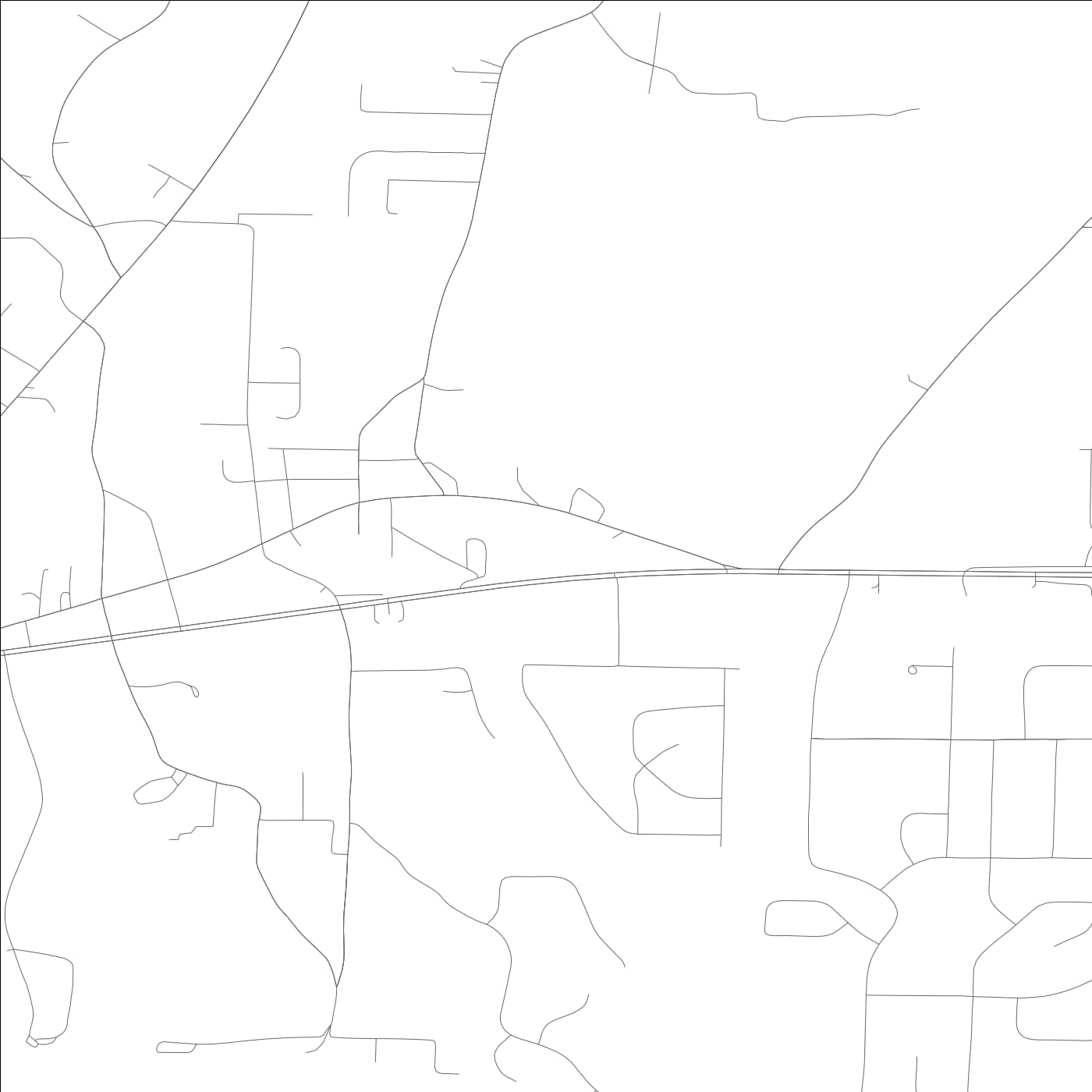 ROAD MAP OF KILLEN, ALABAMA BY MAPBAKES