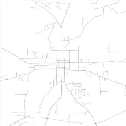 ROAD MAP OF LA FAYETTE, ALABAMA BY MAPBAKES