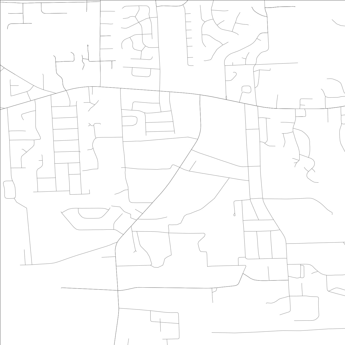ROAD MAP OF LADONIA, ALABAMA BY MAPBAKES