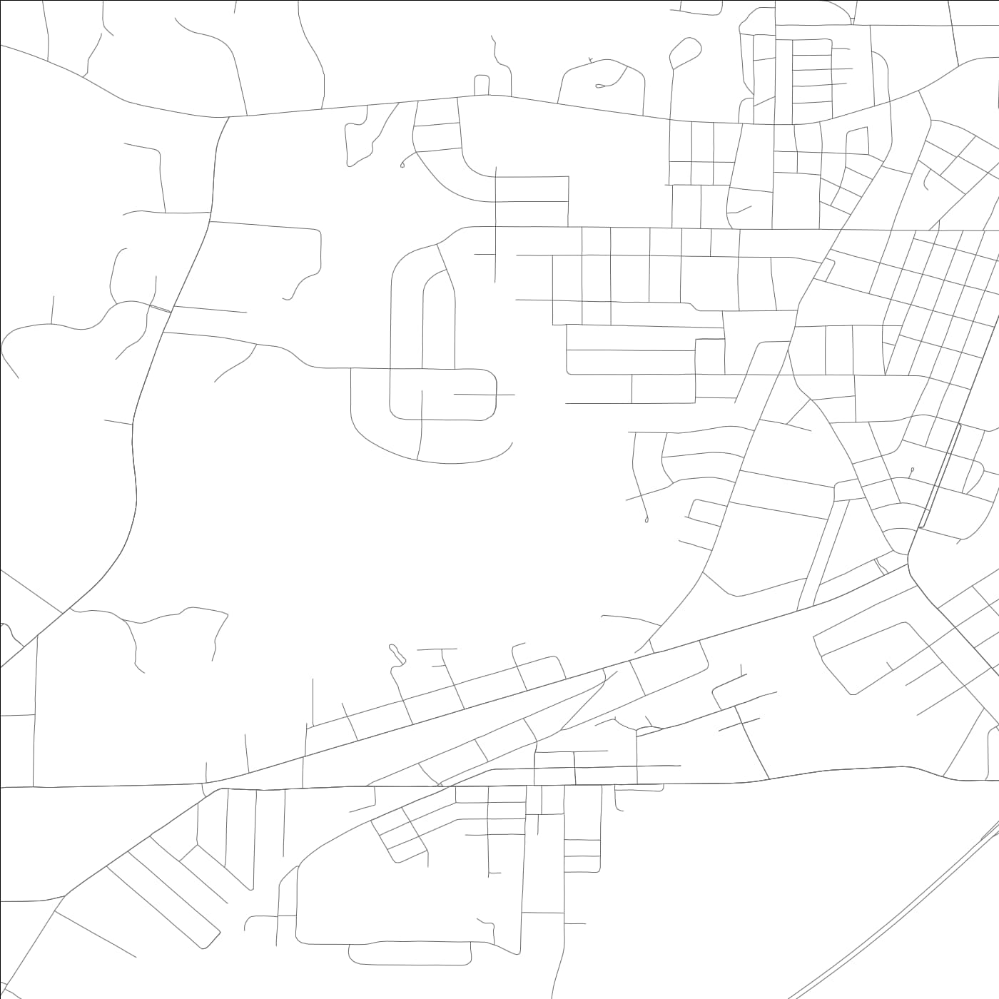 ROAD MAP OF LANETT, ALABAMA BY MAPBAKES