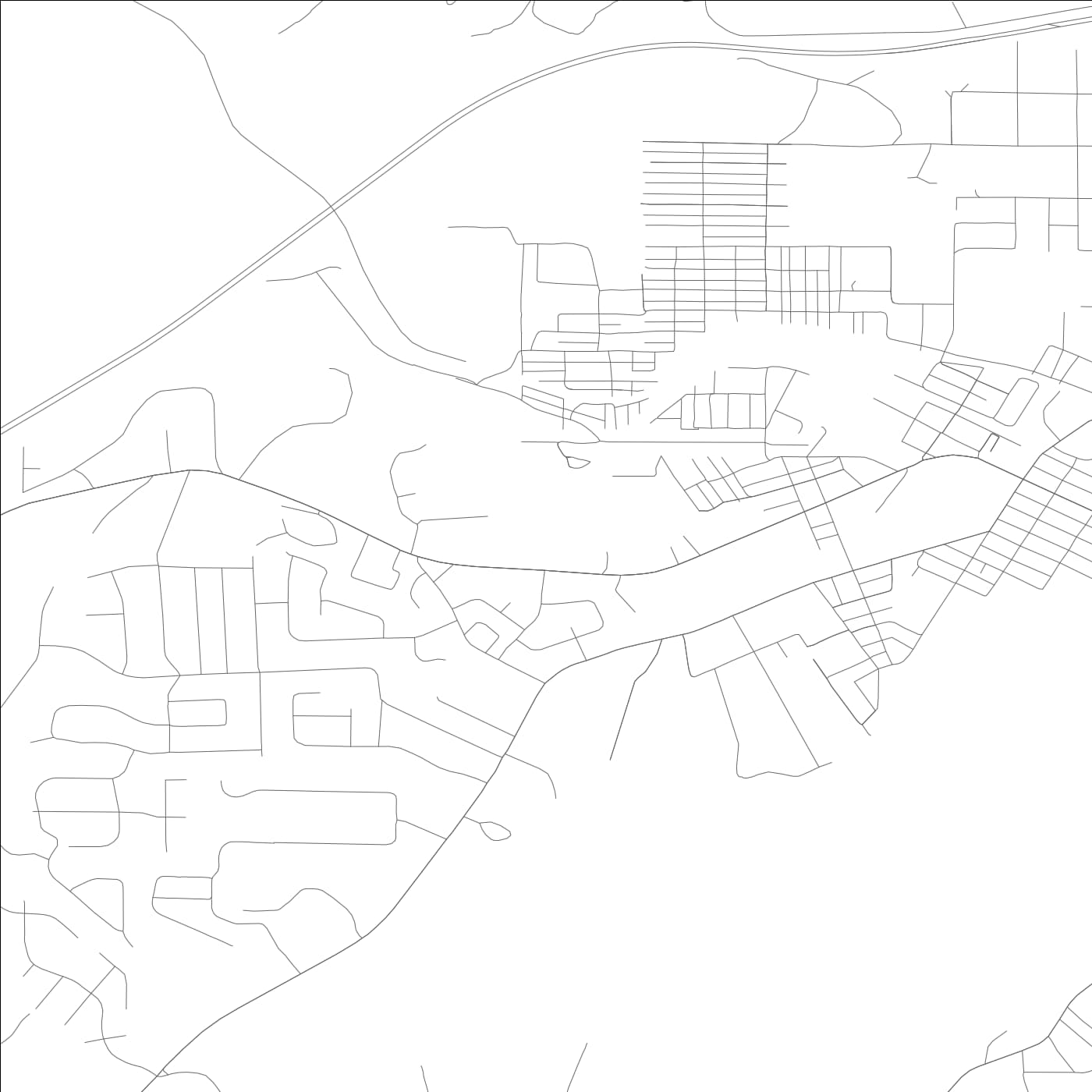 ROAD MAP OF LEEDS, ALABAMA BY MAPBAKES