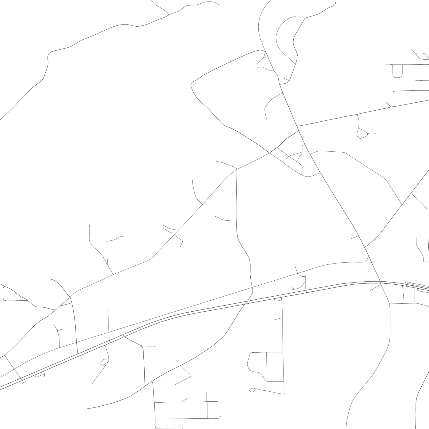 ROAD MAP OF LEESBURG, ALABAMA BY MAPBAKES