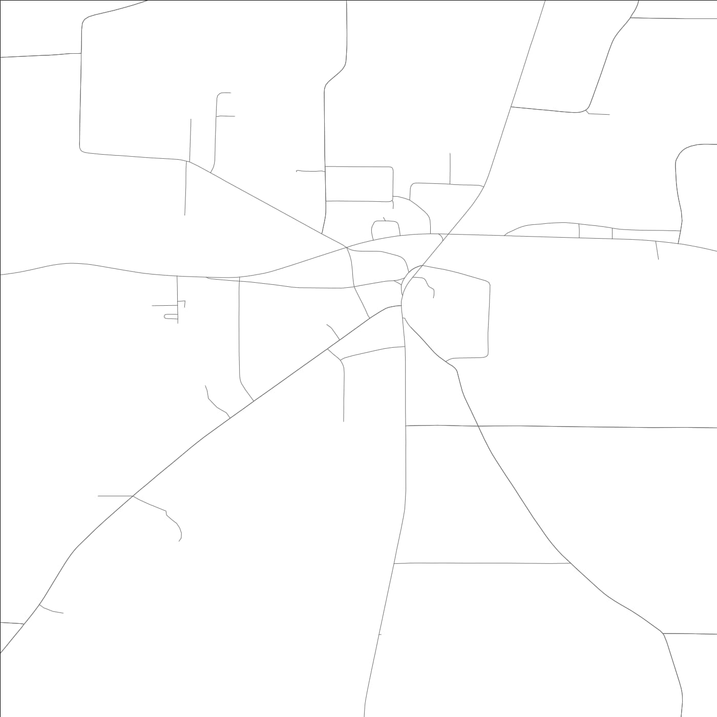 ROAD MAP OF LEXINGTON, ALABAMA BY MAPBAKES