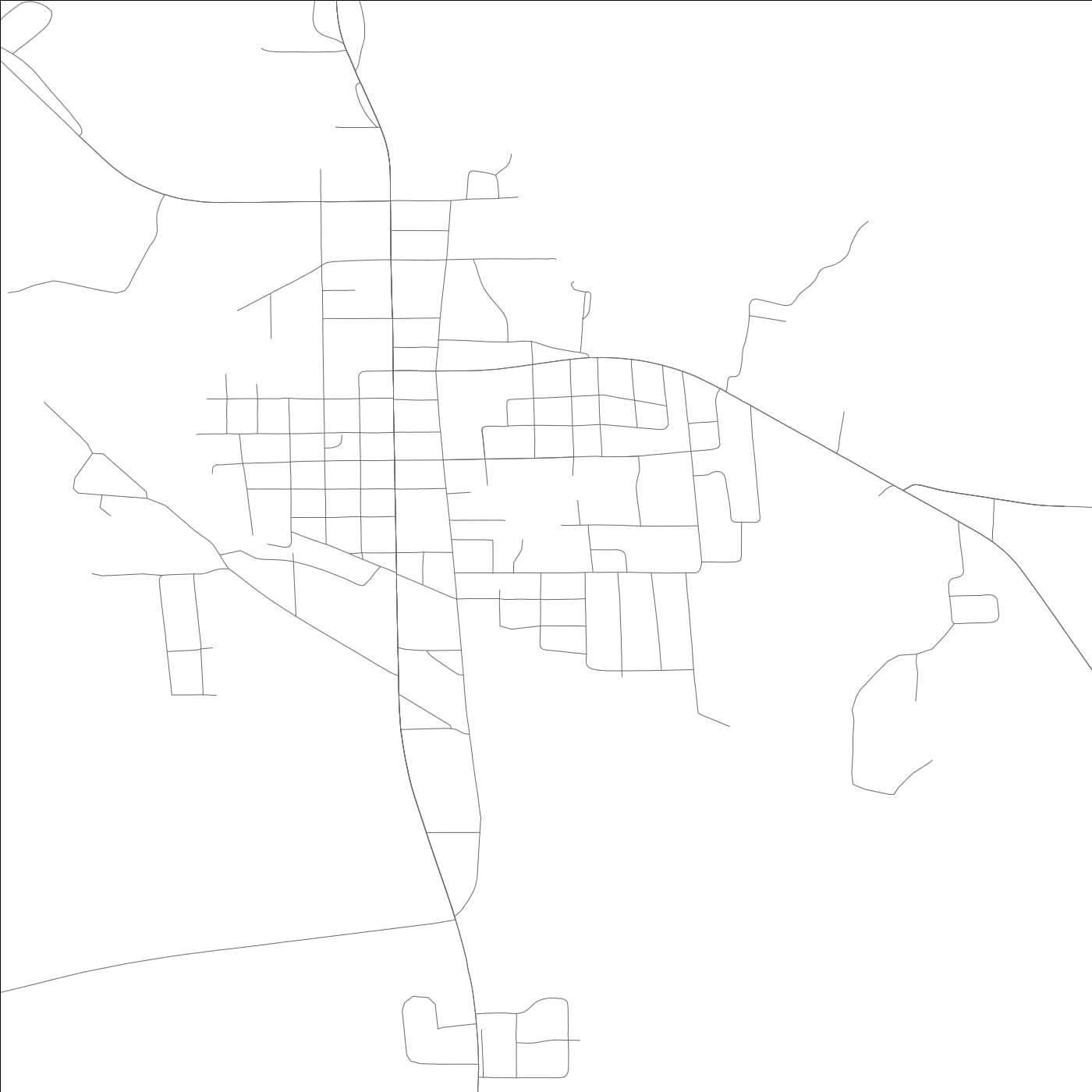 ROAD MAP OF LINDEN, ALABAMA BY MAPBAKES