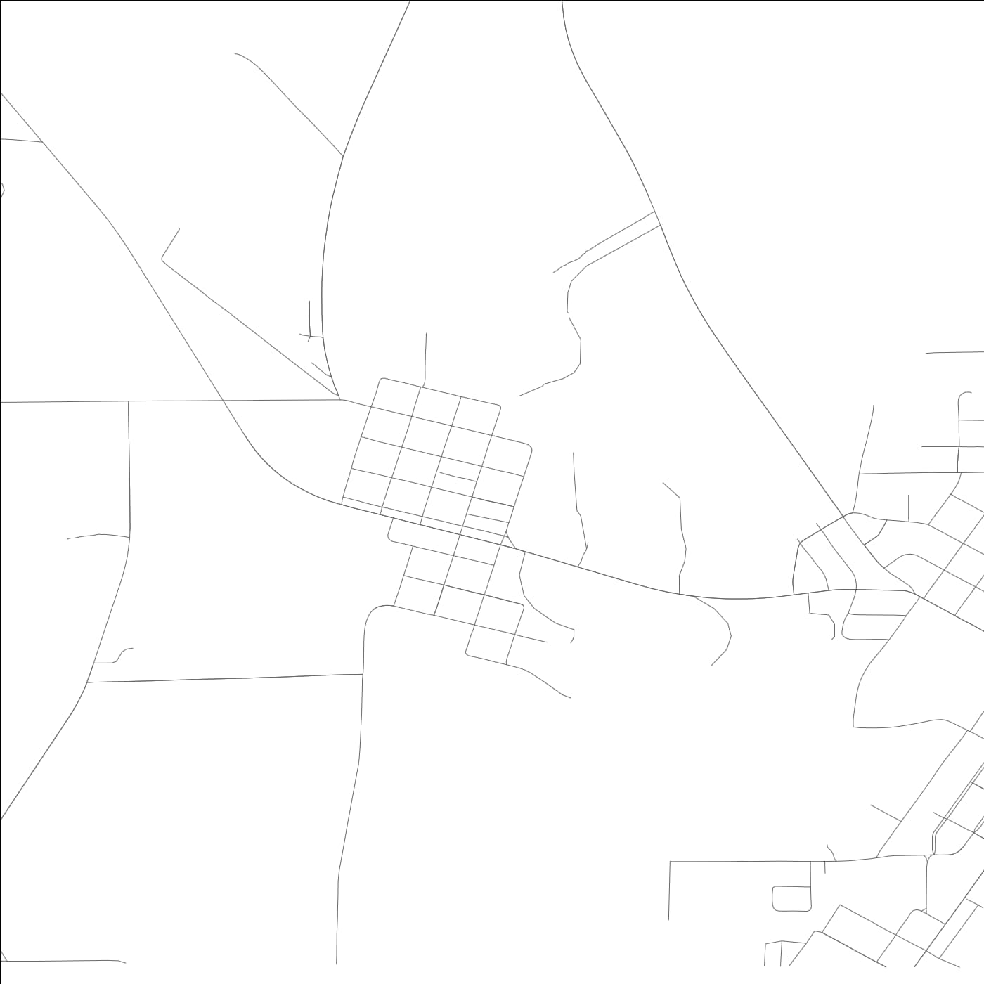 ROAD MAP OF LOCKHART, ALABAMA BY MAPBAKES