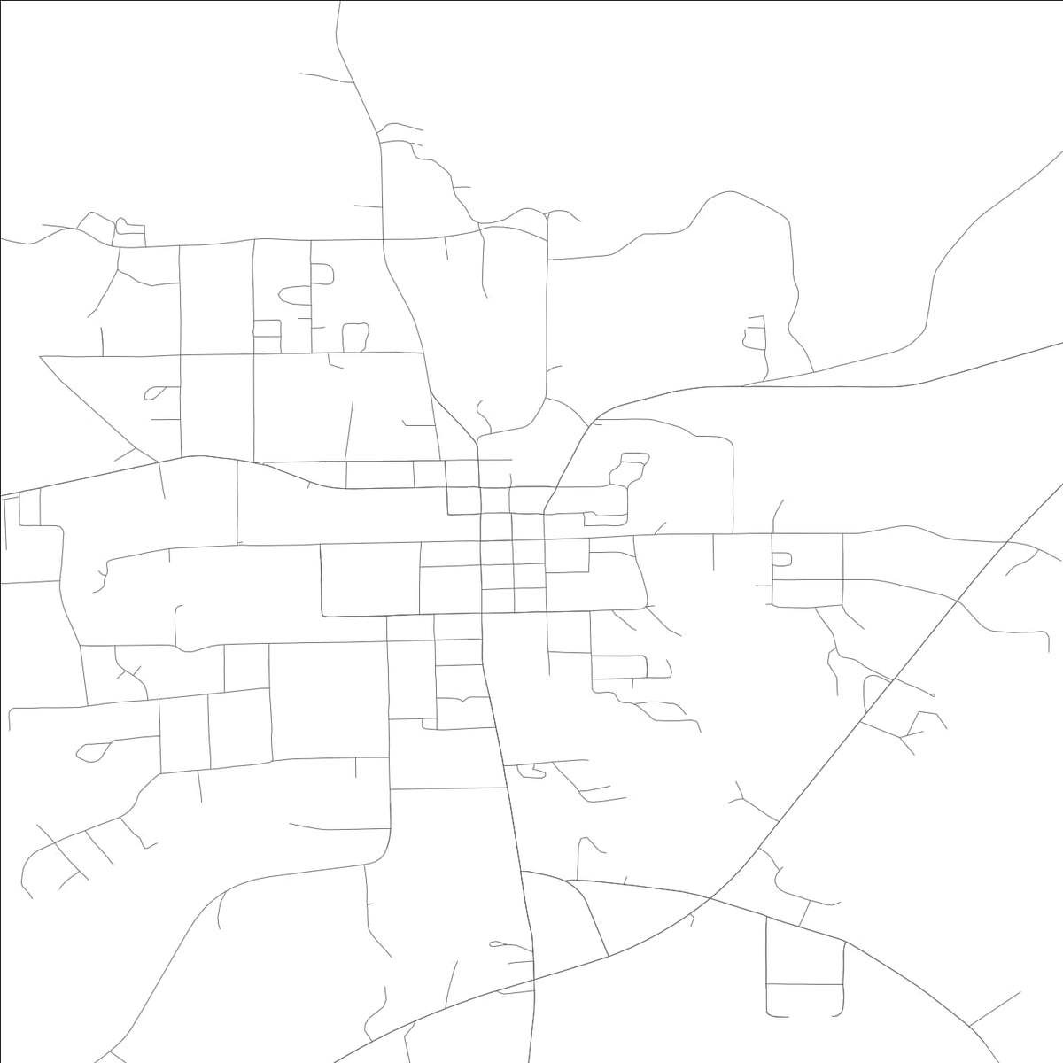 ROAD MAP OF MARION, ALABAMA BY MAPBAKES