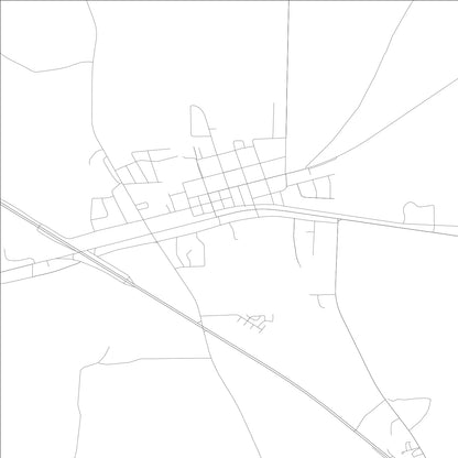 ROAD MAP OF MIDLAND CITY, ALABAMA BY MAPBAKES