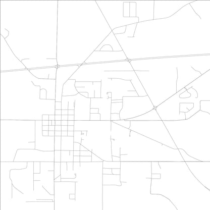 ROAD MAP OF MOULTON, ALABAMA BY MAPBAKES