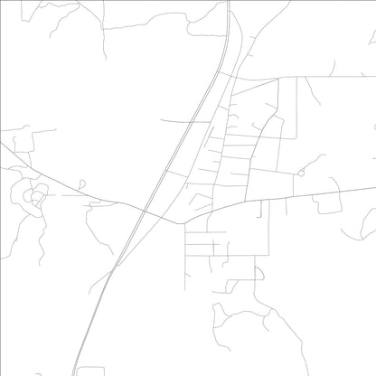 ROAD MAP OF MOUNT VERNON, ALABAMA BY MAPBAKES