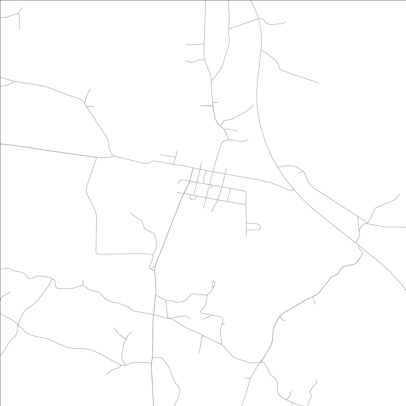 ROAD MAP OF NAUVOO, ALABAMA BY MAPBAKES